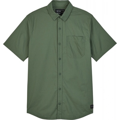 Fox Roger pánská košile krátký rukáv woven Hunter green