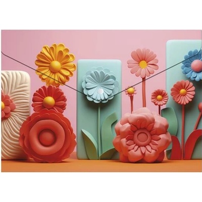 Obal na patent, A5 PP, 180 mikr., PANTA PLAST "Modern Flowers"