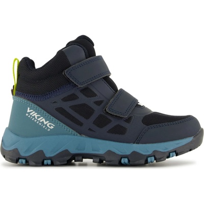Viking Детски туристически обувки Viking Kid's Track Mid WP 2V Walking boots - Navy / Demin - размер 37 (EU) (702-3434-0226)