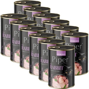 Dolina Noteci Консерва Piper Cat Sterilised с заек 12 x 400 г