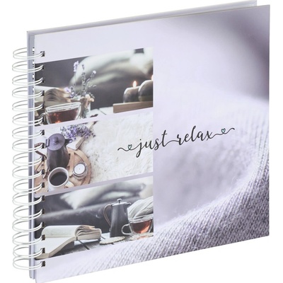 Hama album klasické spirálové RELAX - Just Relax 28x24 cm, 50 stran, bílé listy