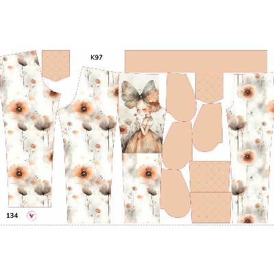 Takoy Panel se střihem rozšířené softshellové kalhoty zahradní víla Liana 134 - Jarní softshell