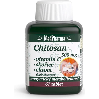 MEDPharma Chitosan 500 mg s vitamínem C 67 tablet
