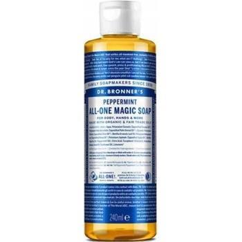 Dr. Bronner's tekuté univerzálne bio mydlo ALL-ONE Peppermint 236 ml