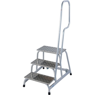 KRAUSE Алуминиева монтажна степенка с парапет 3 стъпала Krause Stabilo, 1x3 (10805089) (10805089)