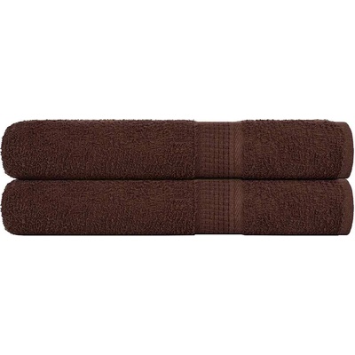 vidaXL Кърпи за сауна FROGN 2 бр. Кафяви 80x200 см 360 г/м2 (136767)