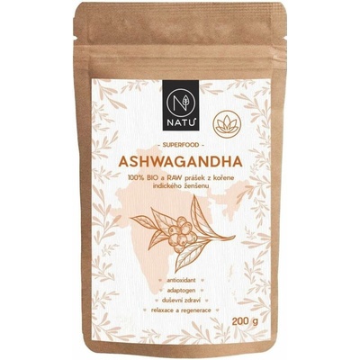 Natu Ashwagandha BIO prášok 200 g