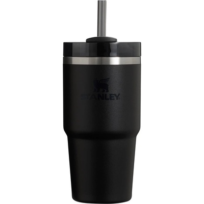 STANLEY Черен термос със сламка от неръждаема стомана 600 ml Quencher H2.0 FlowState Tumbler Black - Stanley (100000108211)