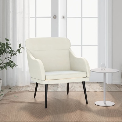 vidaXL samet 351443 krémová