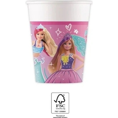 Procos Tégliky papierové Barbie Fantasy 200 ml