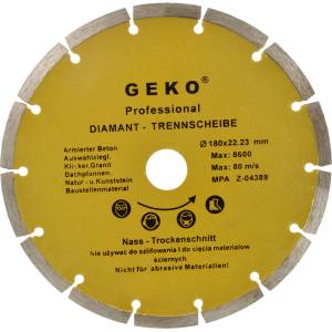 GEKO Диамантен диск SEGMENT 180x8x22, 2 мм 15529 (G00252)