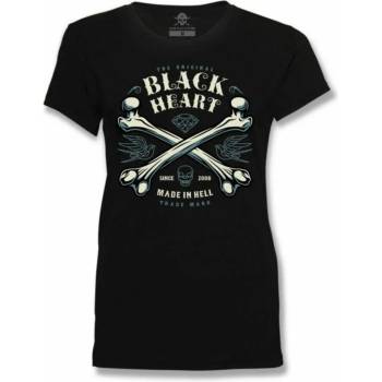 Image 1 of Black heart дамска тениска black heart - bones - ЧЕРЕН - 9550