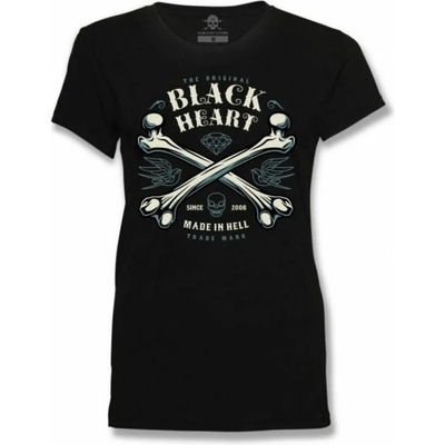 Black heart дамска тениска black heart - bones - ЧЕРЕН - 9550