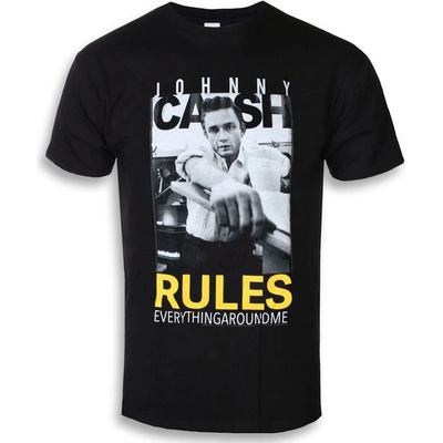 Metal ROCK OFF Johnny Cash Rules Everything černá