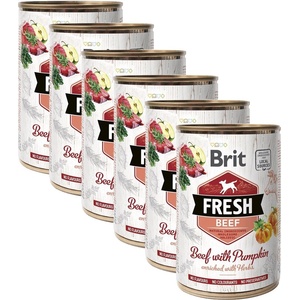 Brit Консерва Brit Fresh Beef with Pumpkin 6 x 400 г