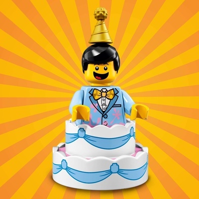 LEGO® Minifigúrky 71021 18. séria Birthday Cake Guy