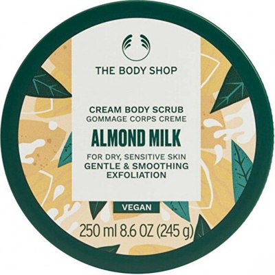 The Body Shop Almond Milk & Honey tělový peeling 250 ml – Zboží Dáma