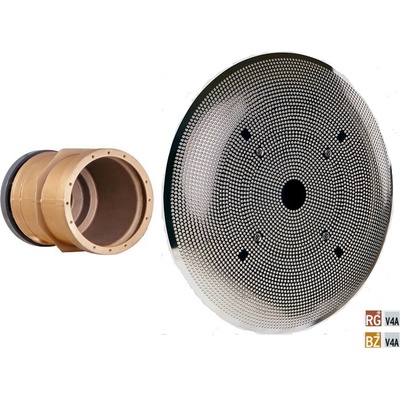 Hugo Lahme sací těleso z červeného bronzu, s nerezovým (V4A) sacím sítem, DN=80 mm, připojení DIN příruba, 350 mm