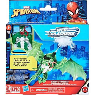 Hasbro Spiderman Vozidlo s figurkou a vodním střílením GREEN SYMBIOTE F8968