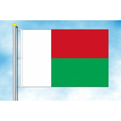 LIBEA, s.r.o. Vlajka Madagaskaru Rozměr: 30×45 cm, Uchycení: Karabiny na stožár