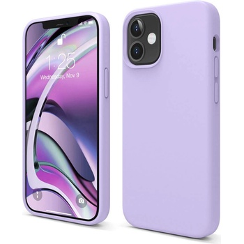 elago Soft Silicone Case - силиконов (TPU) калъф за iPhone 12 mini (лилав)