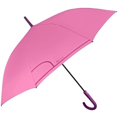 Дамски автоматичен голф чадър Perletti Time 26352, Пастелнорозов