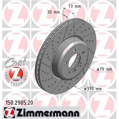 ZIMMERMANN Brzdový kotúč 150290520