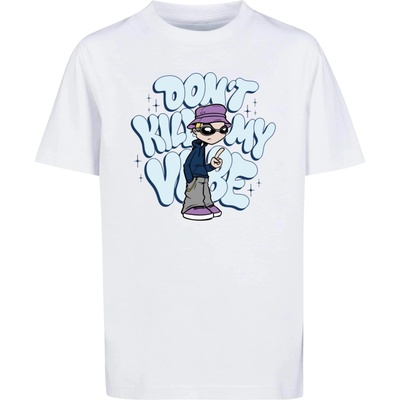 Mister Tee Тениска 'Don't Kill My Vibe' бяло, размер 146-152