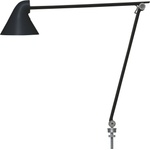 Louis Poulsen Лампа за бюро NJP LED 2700 K с приставка за плот с диаметър 40 cm черна (5744164964)