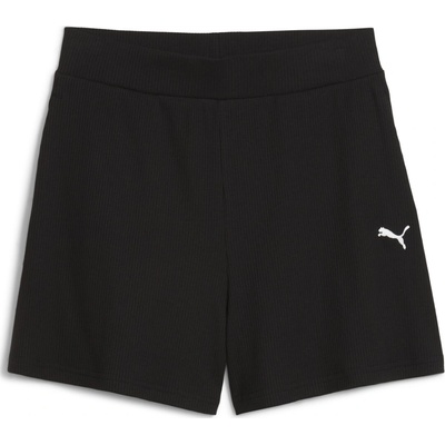 Puma dámske kraťasy ESS ELEVATED HIGH-RISE RIB shorts 5" 68502601 čierna