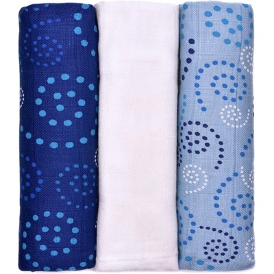 T-Tomi BIO Bamboo Diapers Spirales látkové 70 x 70 3 ks