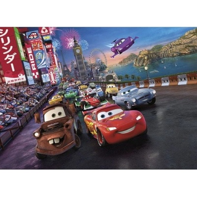 Komar 4-401 Fototapeta Disney Cars race 254 cm x 184 cm