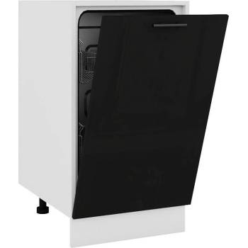 Врата за съдомиялна 45 Glamour черен гланц