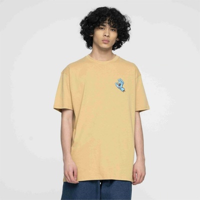 Santa Cruz Screaming Hand Chest T-Shirt Parchment