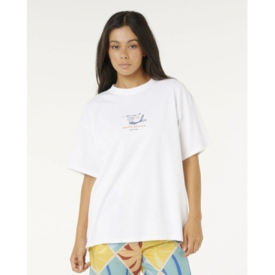 Rip Curl Shore Break Heritage Tee Optical White