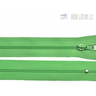 Zips špirálový 6 mm nedeliteľný 20 cm zelený