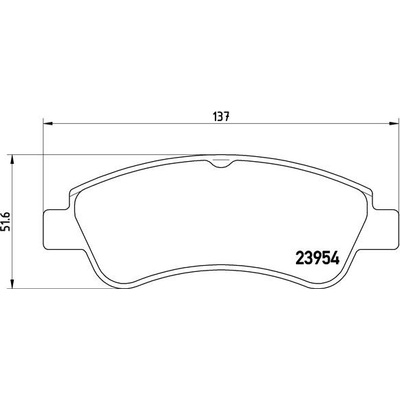BREMBO Sada brzdových destiček, kotoučová brzda P61066