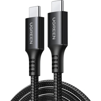 UGREEN US567 (15373) - USB-C към USB-C плетен кабел 60W, трансфер до 480 Mbps, 1 м (15373)