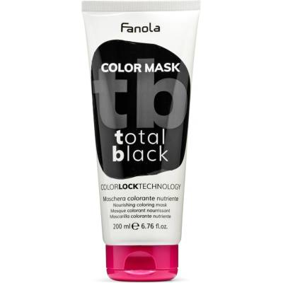Fanola Color Mask Цветна подхранваща и хидратираща маска, Total Black, 200 ml