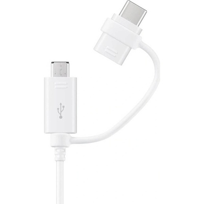 Samsung EP-DG930DWEGWW Propojovací z USB na micro USB nebo USB typ C, bílý