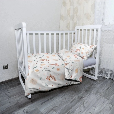 Sablio Vianočné Mikroplyšové detské obliečky do postieľky Sviatočná dielňa 130x90 40x60