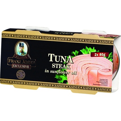 Kaiser Franz Josef Exclusive Tuniak steak v slnečnicovom oleji 2 x 80 g