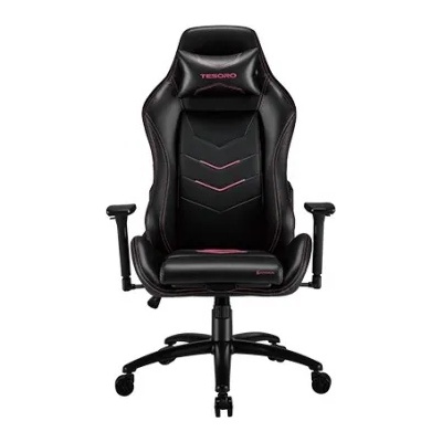 Tesoro Геймърски стол Tesoro Alphaeon S3 Black-Pink TS-F720 (PK) (TS-F720 (PK))