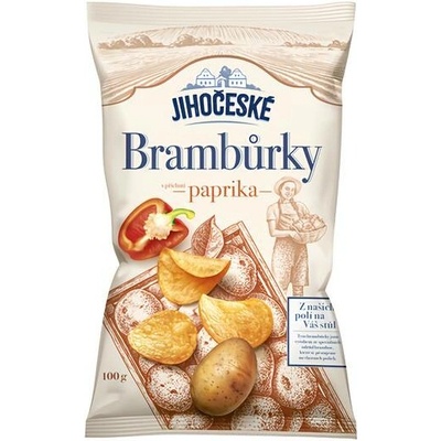 Jihočeské Brambůrky s příchutí paprika 100 g