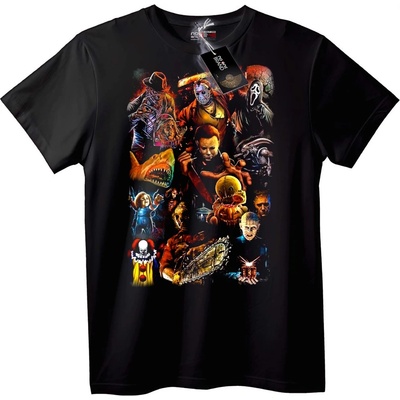 NOONEBRAND Тениска Horror Movie Икони - 7XL, Black