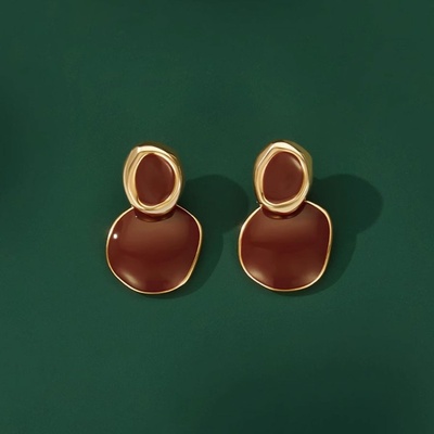 JAY Smaltové náušnice Inés JAY-0070-SXY-3706 Červená