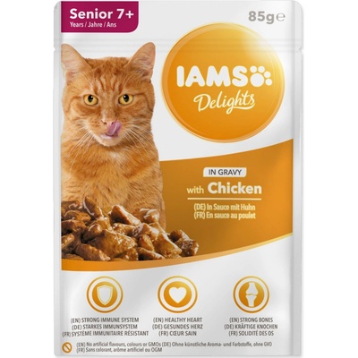 IAMS Cat Senior kura v omáčke 85 g