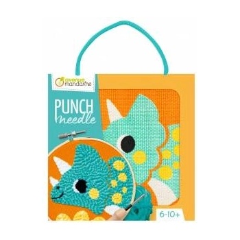 Clairefontaine Punch Needle Dinosaur Set D: 13 cm