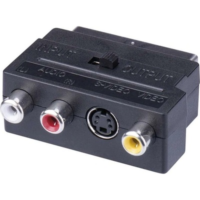 Redukce SCART na 3x CINCH + SVHS adaptér
