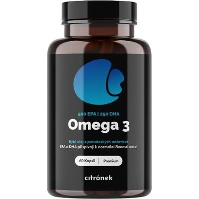 Citronek Omega-3 750 mg EPA + DHA 60 kapslí